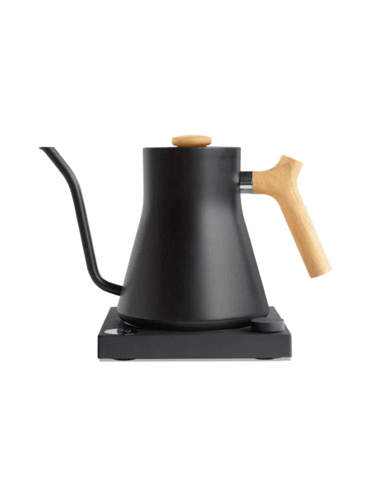 FELLOW Stagg EKG Electric Pour Over Kettle- Matte Black with Maple Handles