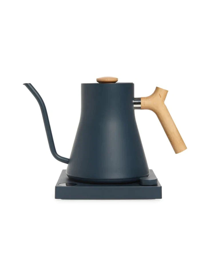 FELLOW Stagg EKG Electric Pour Over Kettle - Stone Blue With Maple Handles